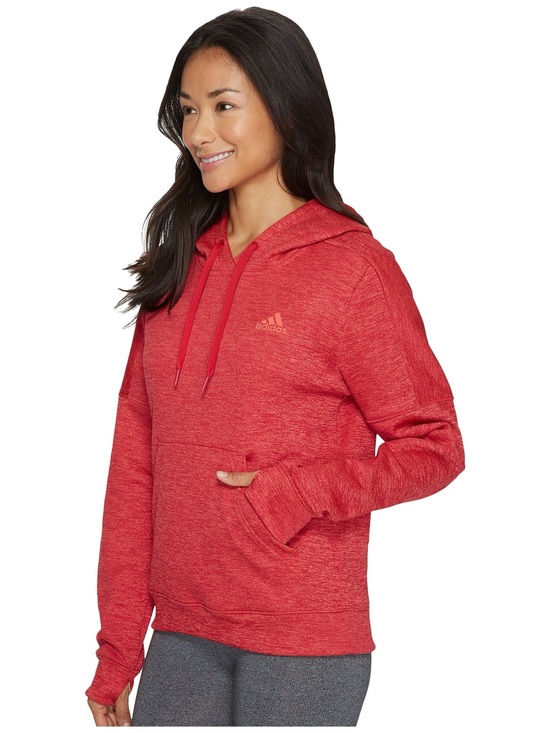 adidas Tops - adidas Red Heather Pullover Hoodie for Women